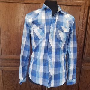 2 )Better unsaid blue dress shirt mens size medium